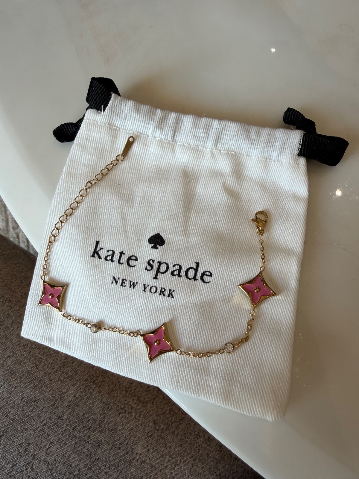 Bracelet kate spade NEW YORK étoiles roses 3