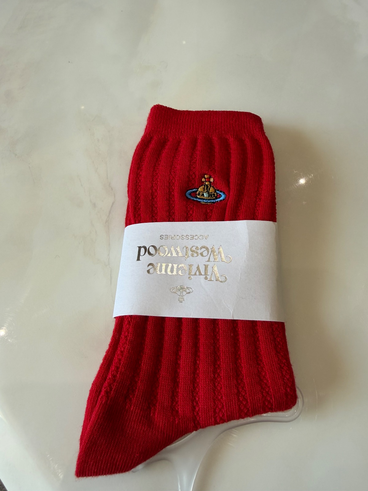 Chaussettes rouges Vivienne Westwood