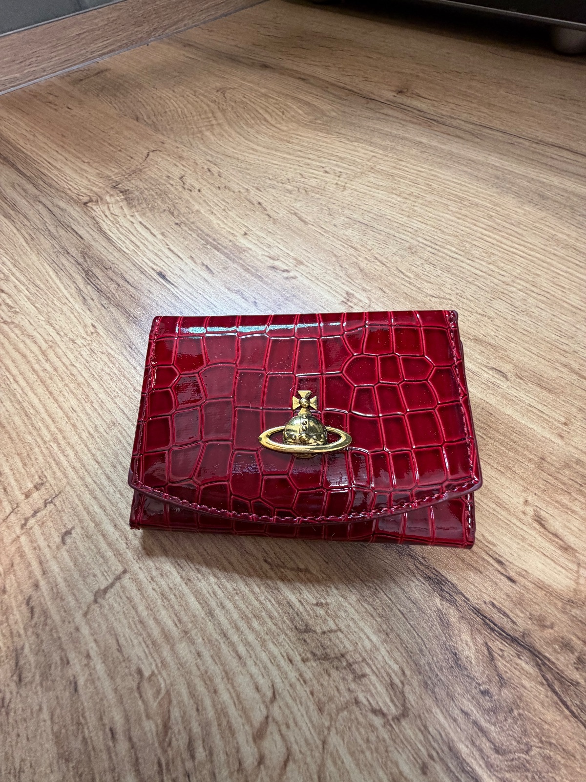 Vivienne Westwood portefeuille rouge croco