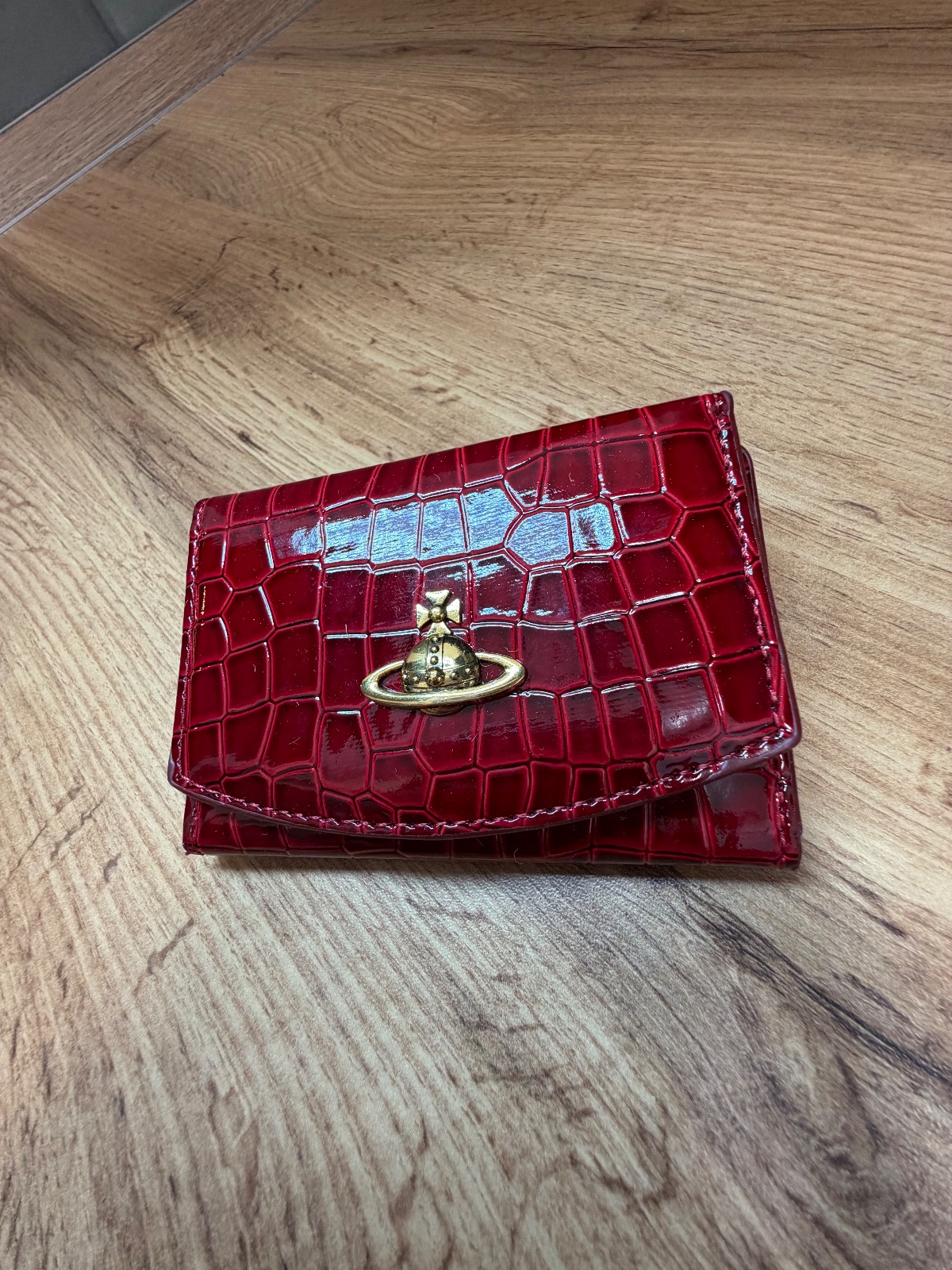 Vivienne Westwood portefeuille rouge croco 2