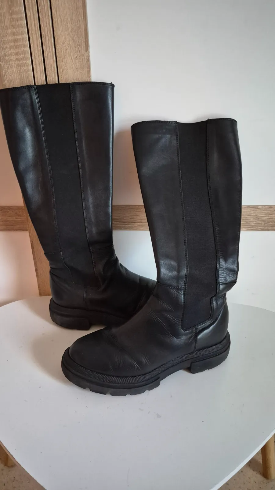 Bottes Bocage en cuir noir – P. 38m7 🖤 Bottes hautes Bocage – Bocage – taille EU 38 8