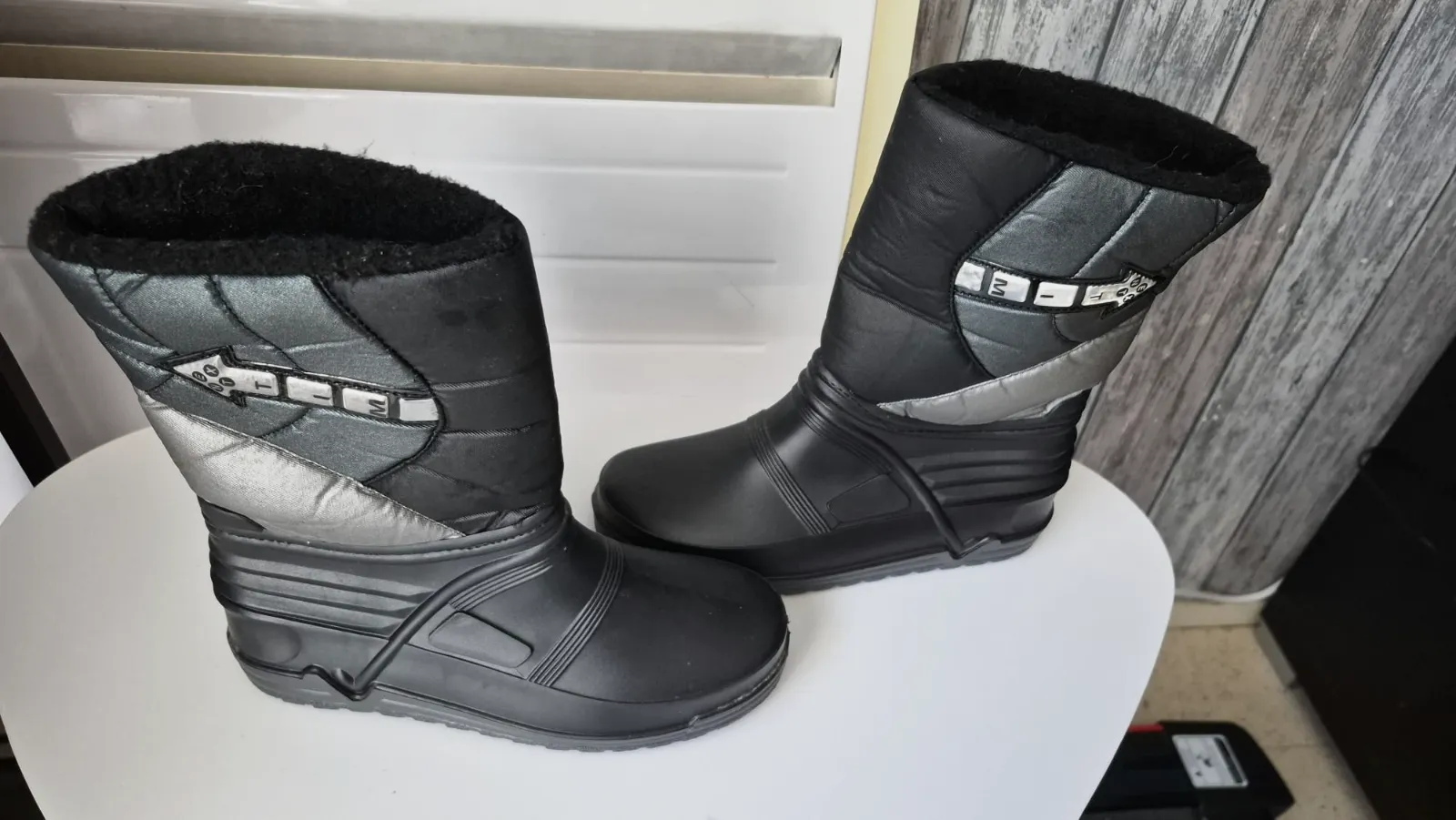 Bottes d’hiver noires – Made in Italy, – taille EU 35 3