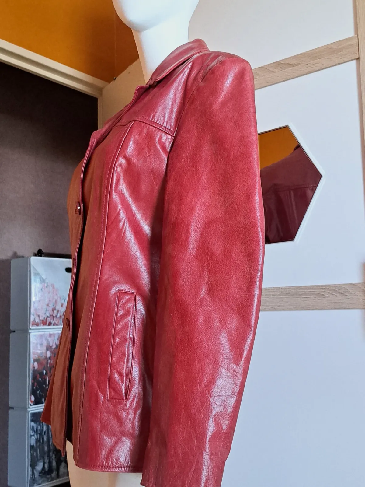 Veste en cuir femme – Foreside Leather – taille L 4