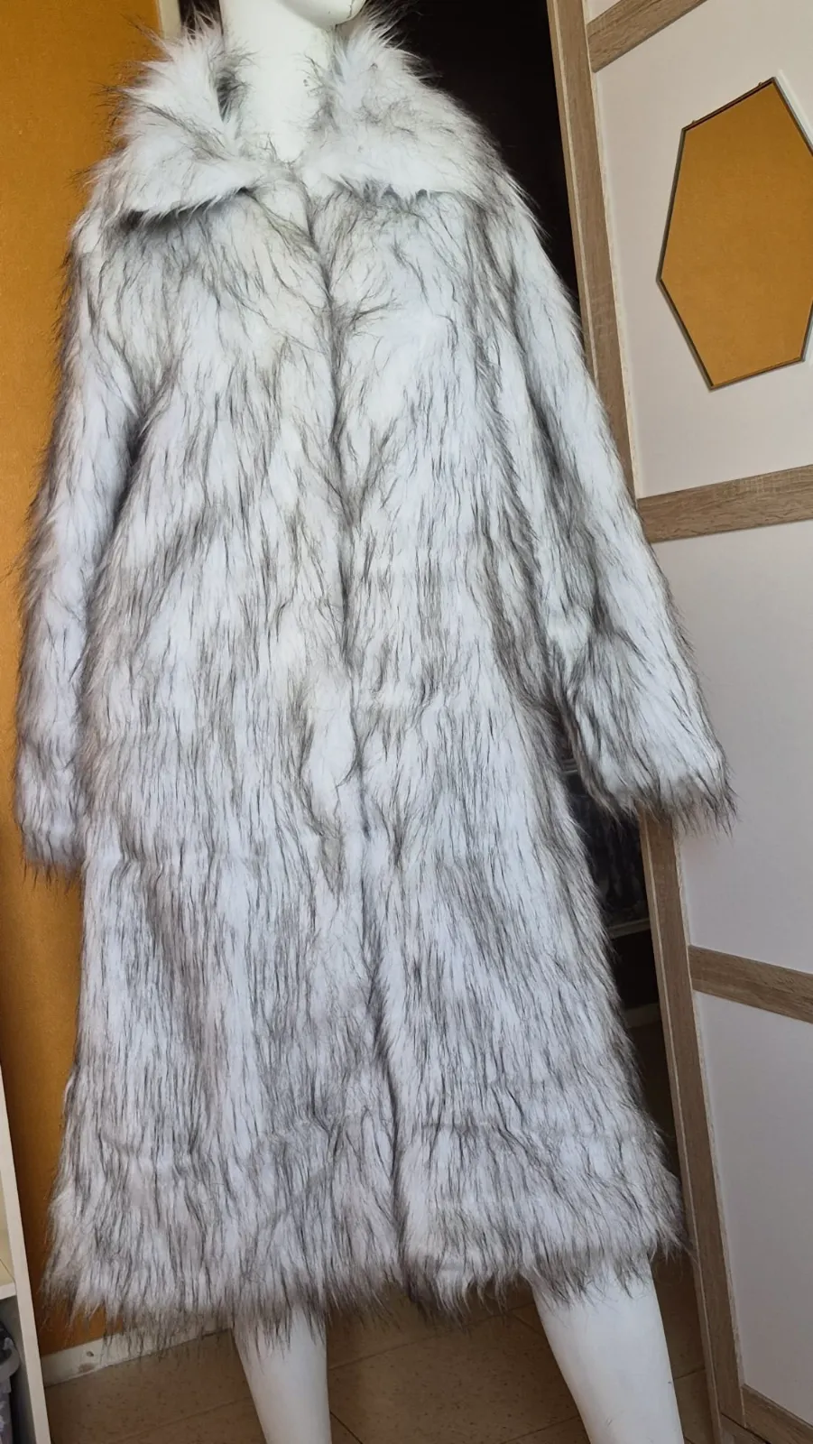 Manteau long en fausse fourrure Aixirui – Aixirui – taille S 4