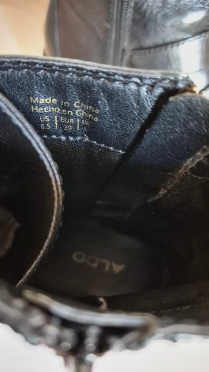 Bottines ALDO noires à boucles – ALDO – taille EU 39 6