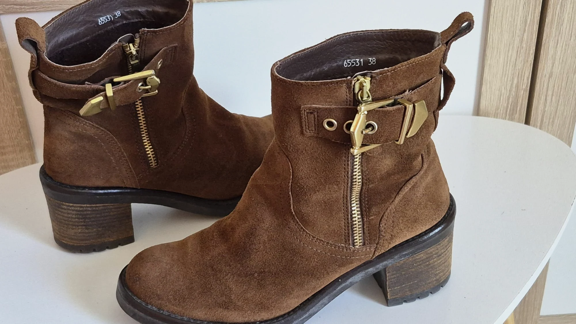 Bottines dam en cuir véritable Closer by Chaussea