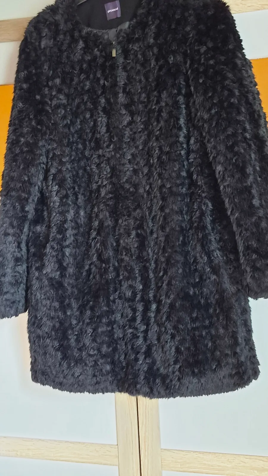 Manteau Promod noir en fausse fourrure – Promod – taille XL 8