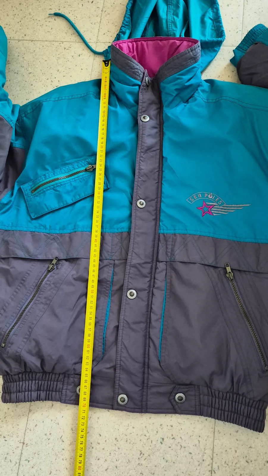 Veste de ski vintage Ski Poles – Ski Poles – taille 4XL 6