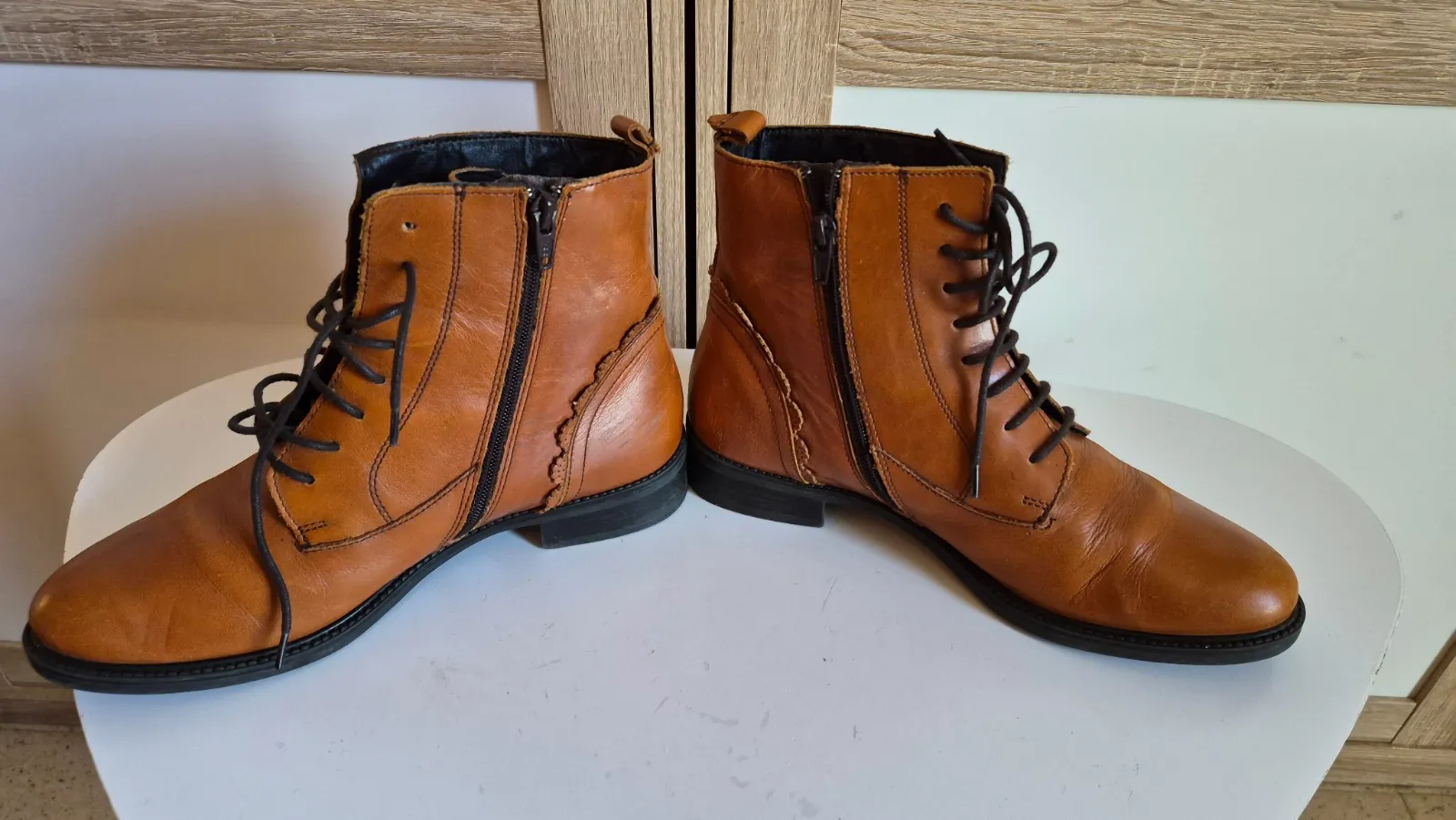 Bottines cuir camel T38 Liberto – Liberto – taille EU 38 2