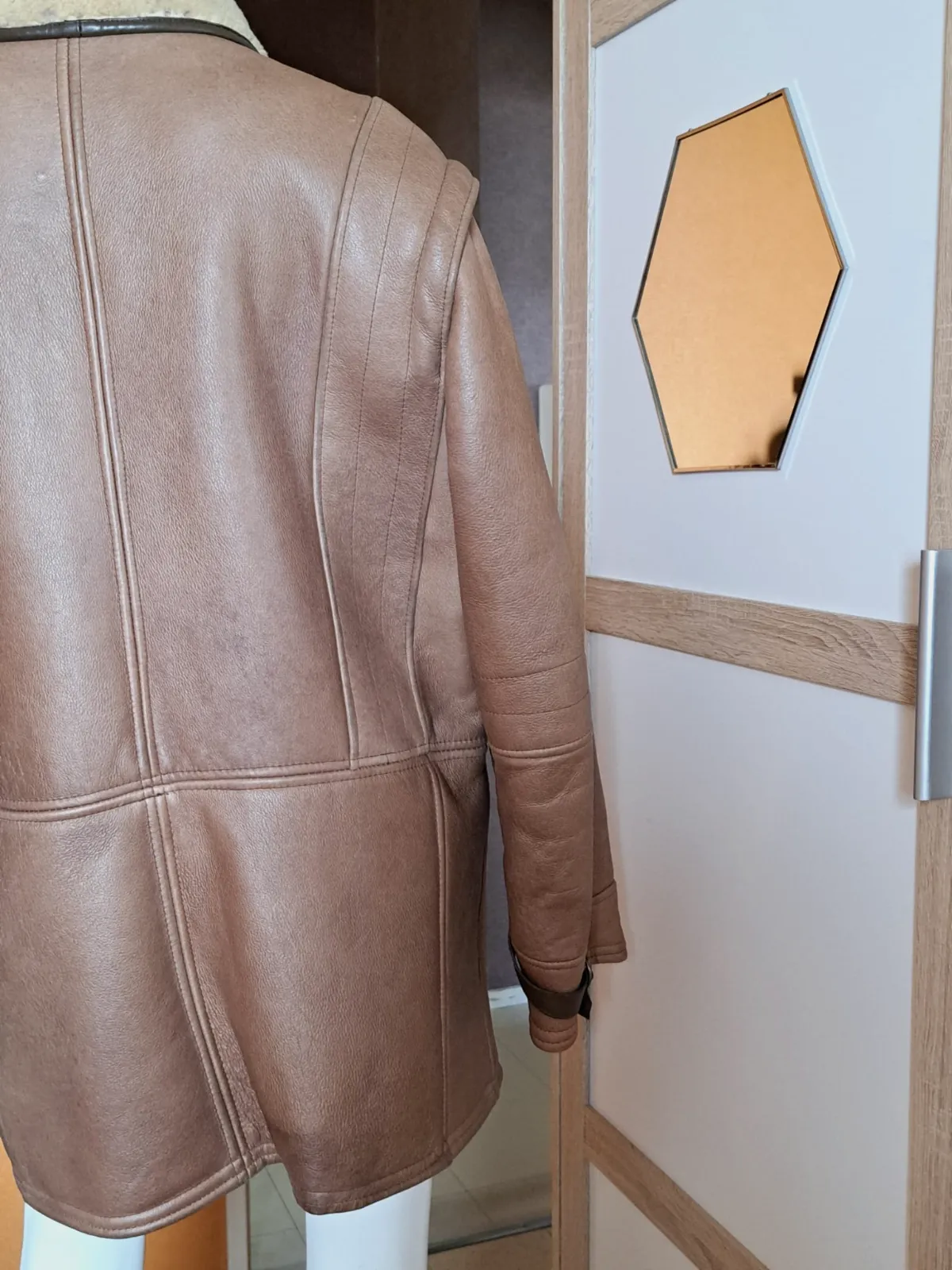 Veste manteau en cuir – : Le Bufflé – taille 3XL 6