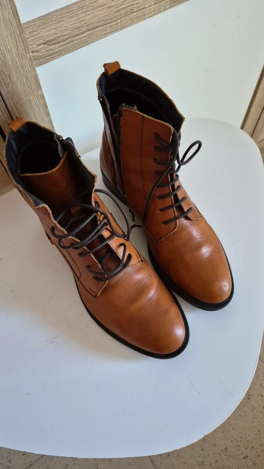 Bottines cuir camel T38 Liberto – Liberto – taille EU 38 5