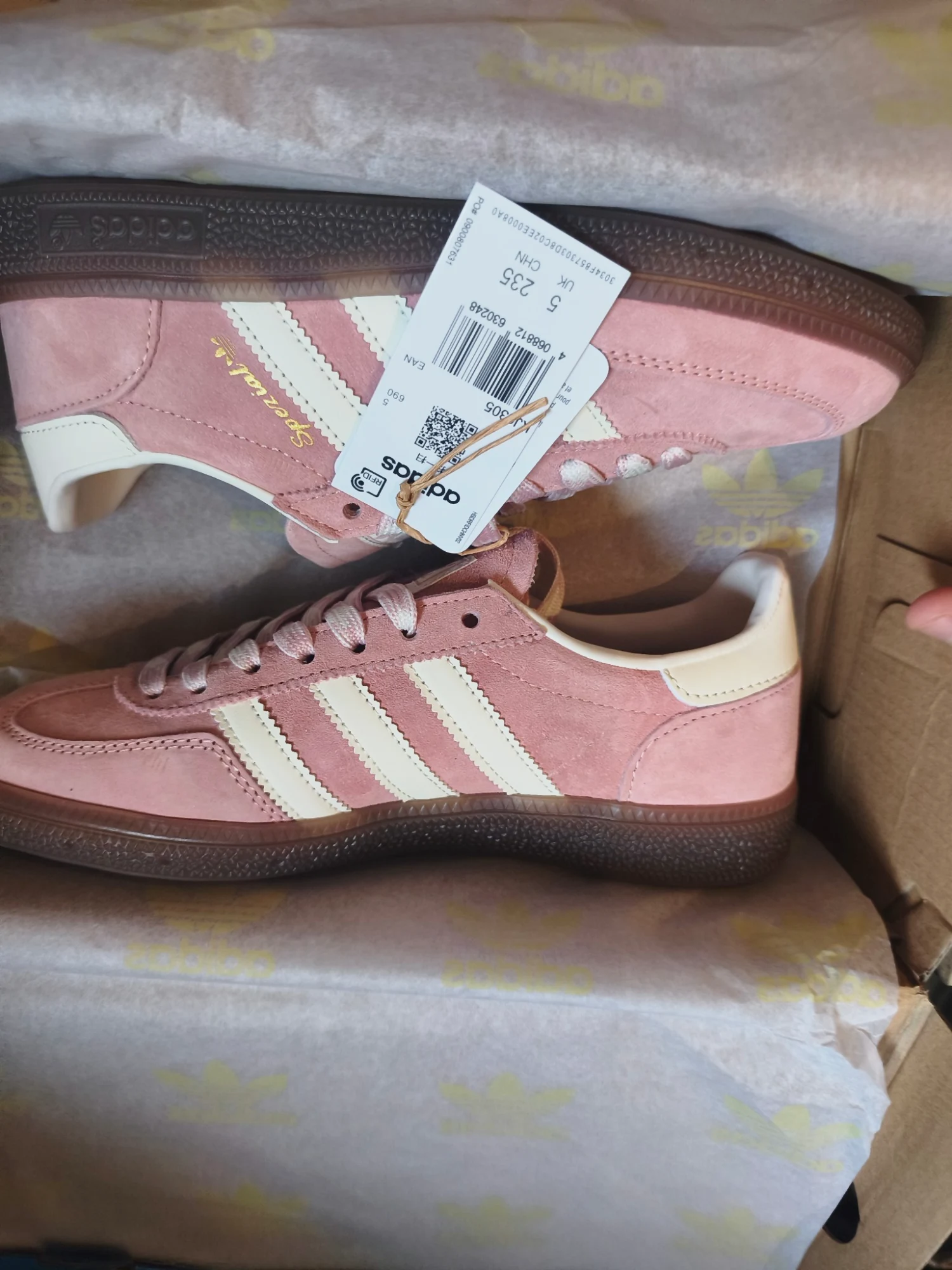 Adidas spezial Hand ball rose en daim