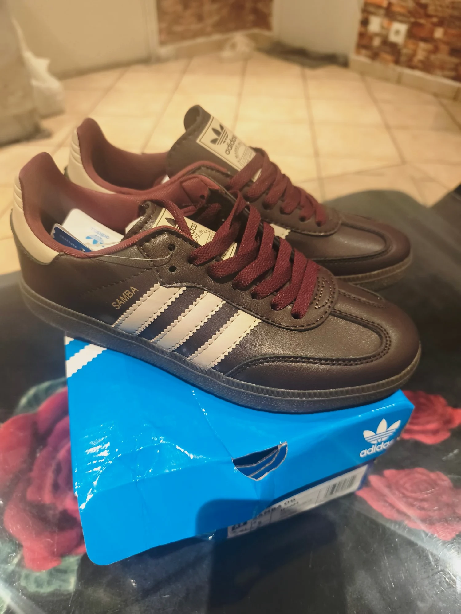 Adidas samba og bordeaux