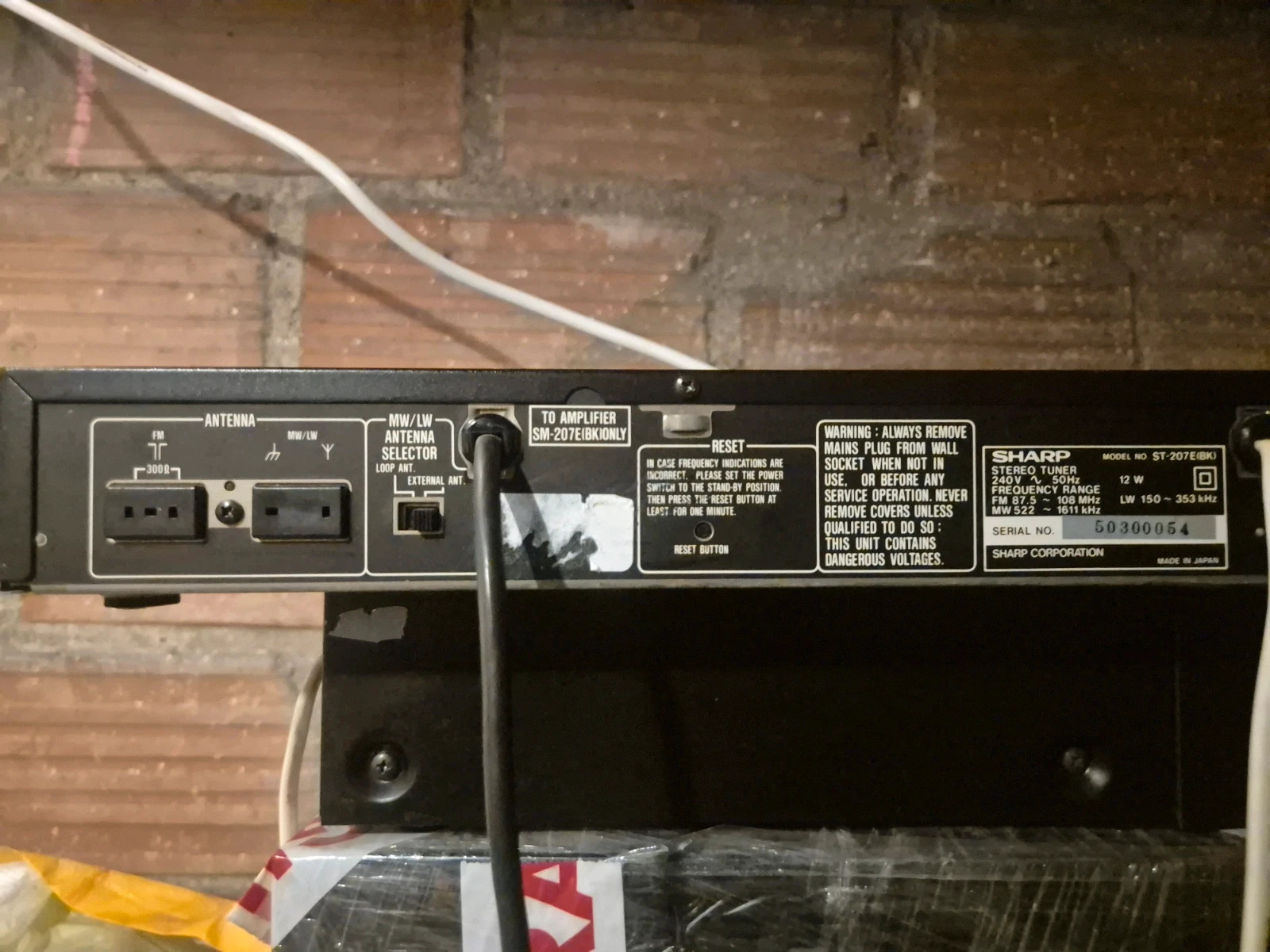 Amplificateur Vintage Sharp SM-207 – Pour pièces ou à tester – SHARP 5
