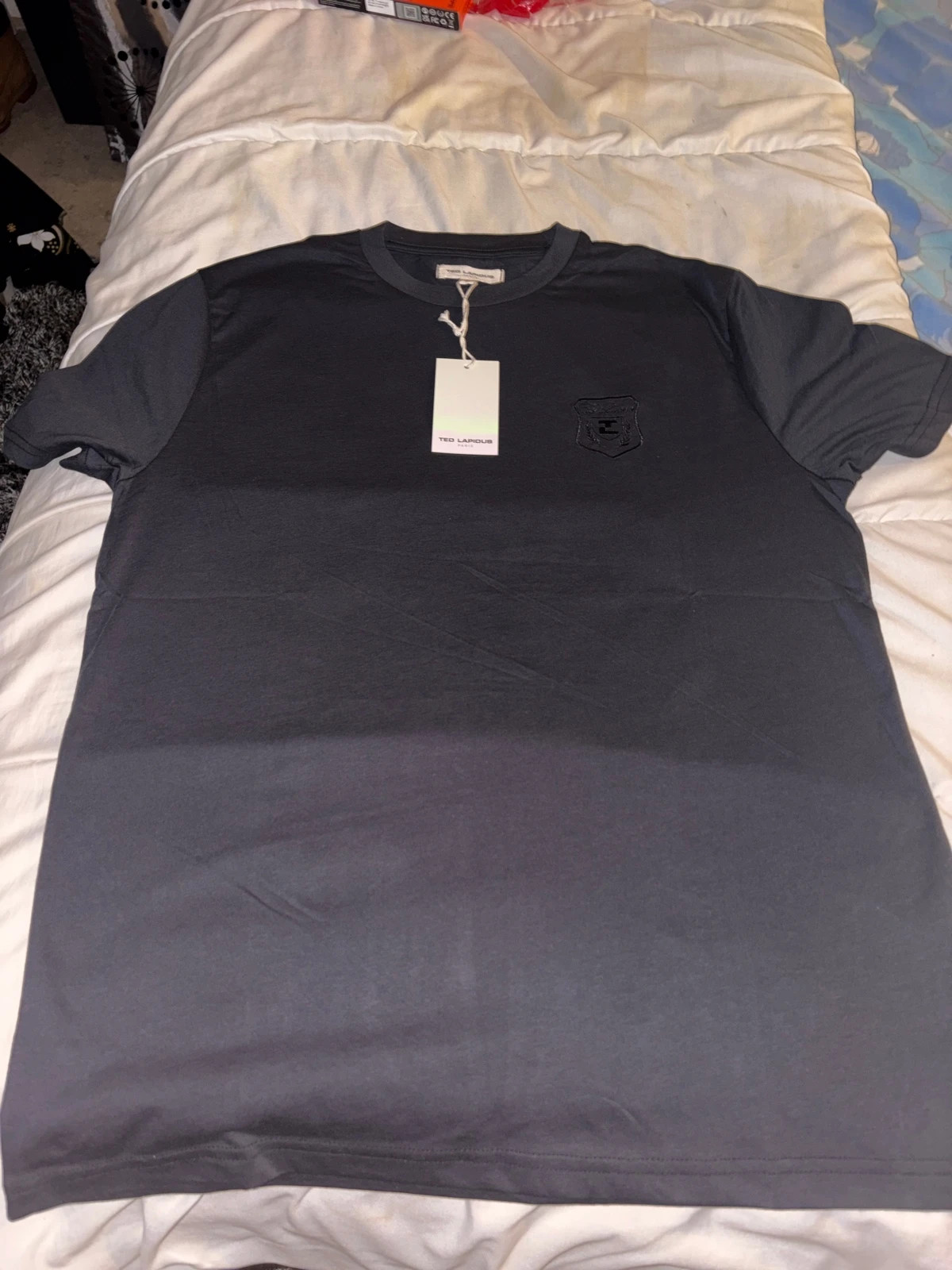 shirt homme Ted Lapidus neuve taille M avec broderie en coton noir – Ted Lapidus – taille M 2