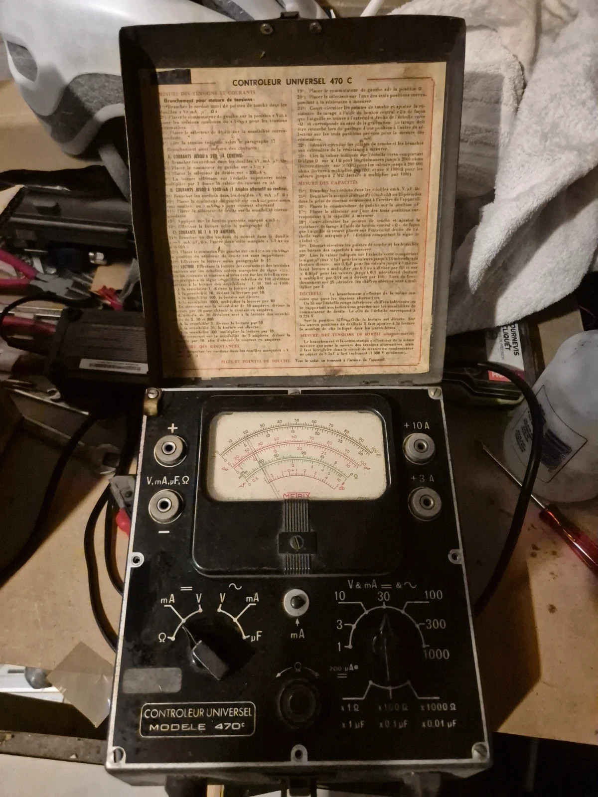 Appareil de mesure Métrix de table vintage 470c – metrix