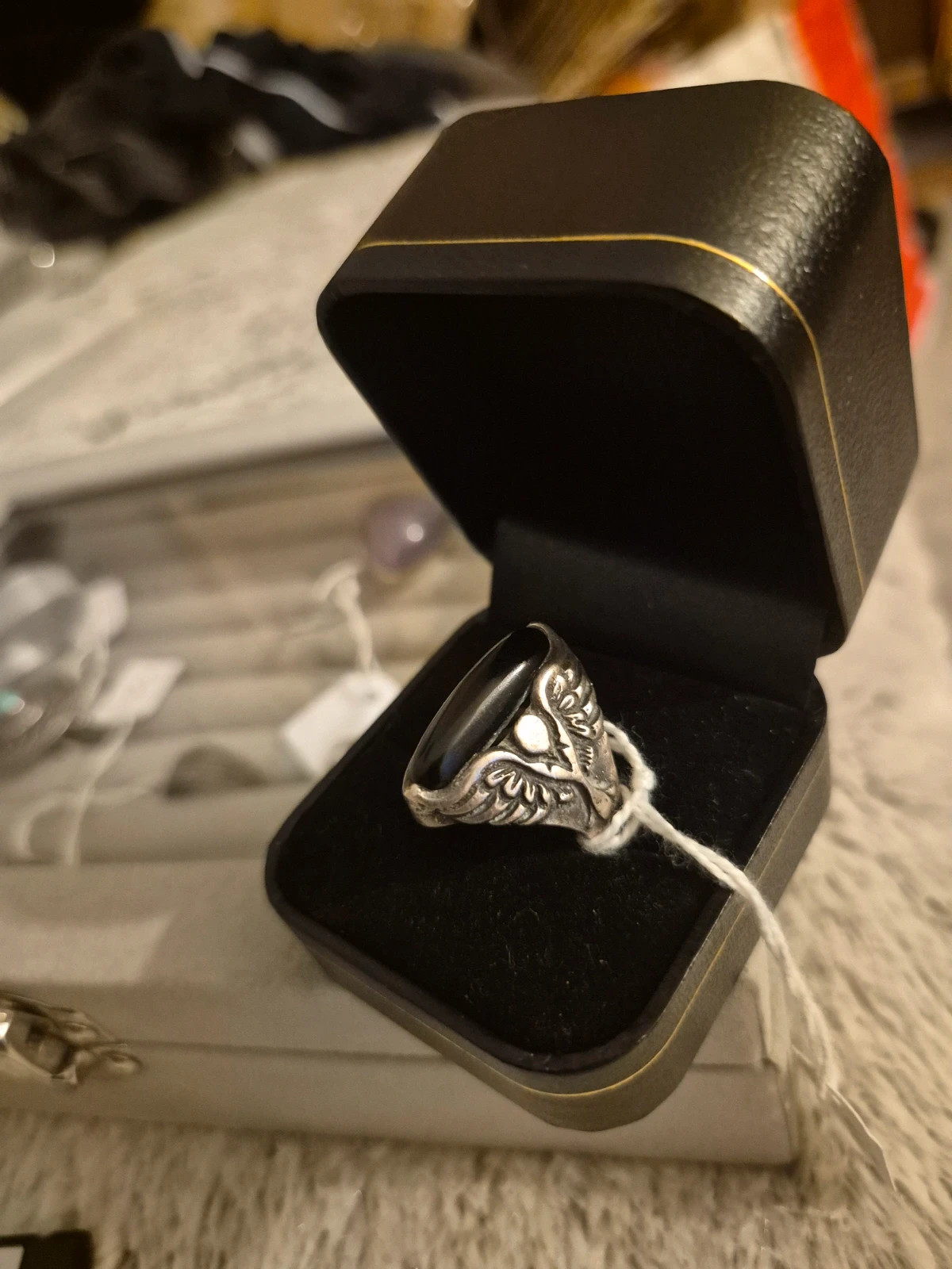 Bague en argent et onyx – taille 17,7 mm 2