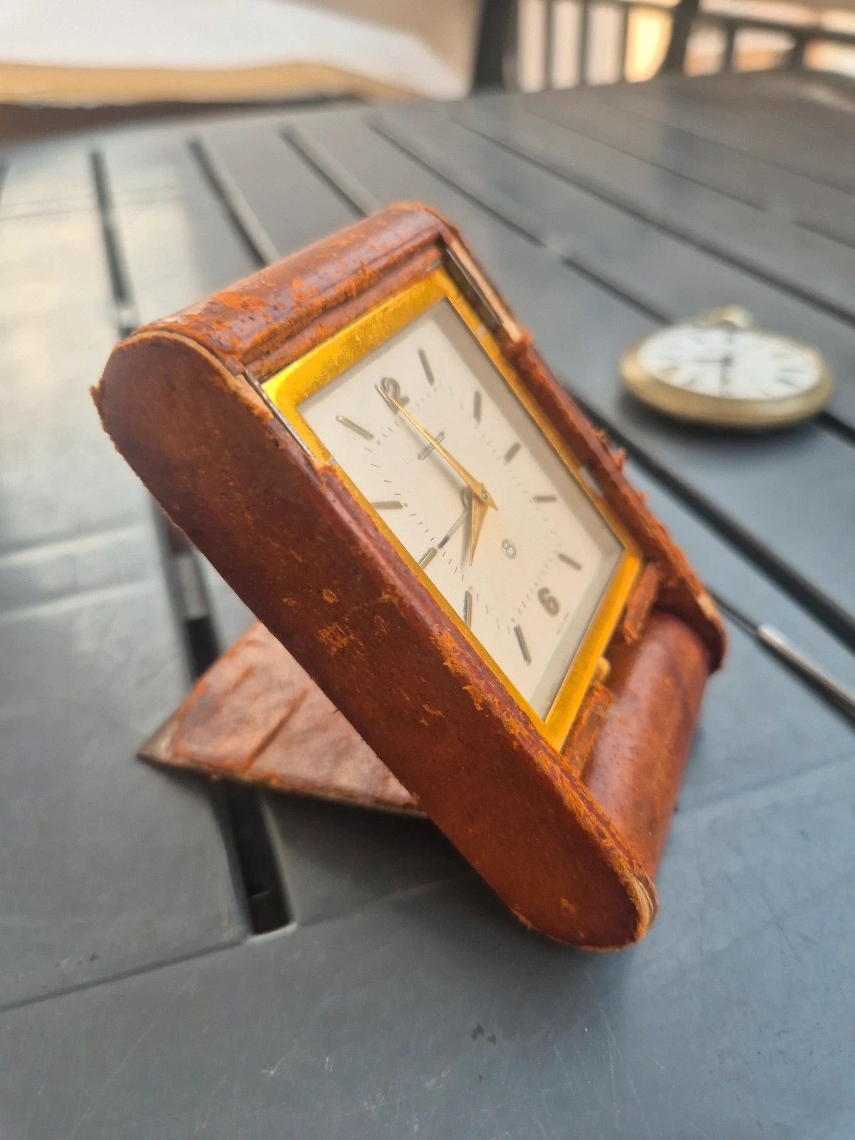 Jaeger LeCoultre Pendule réveil de voyage 8 jours mécanique vintage années 1950 – Jaeger-LeCoultre 3