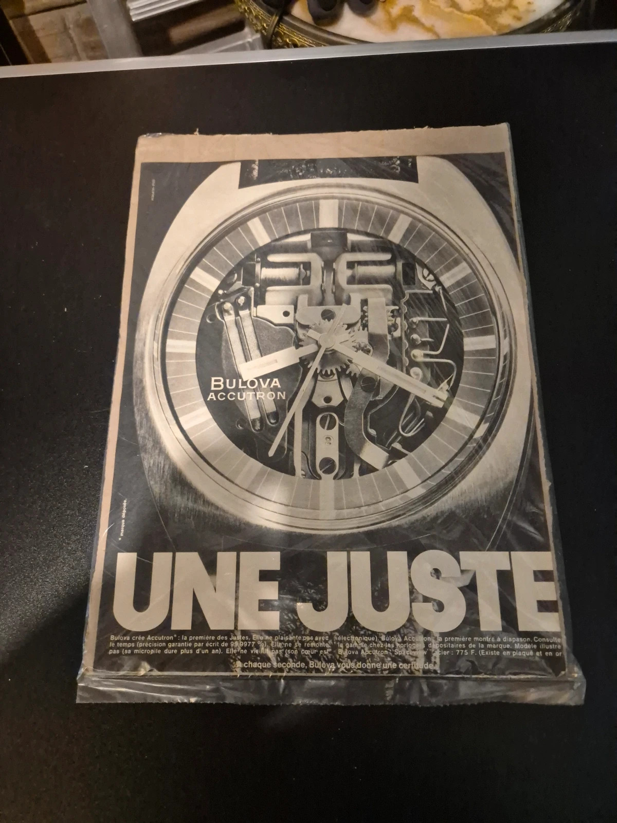 Affiche publicitaire montre Bulova accutron – Bulova – taille Taille unique