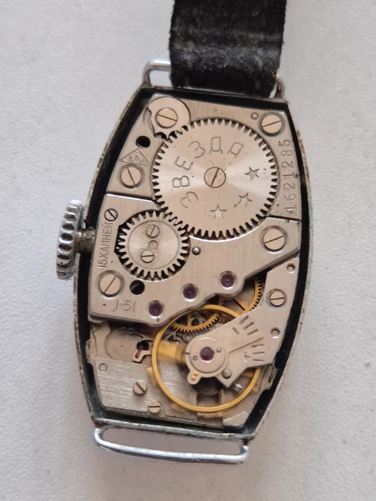 Montre vintage art deco zvezda cal.T18 – taille Jusqu'à 30 mm 5