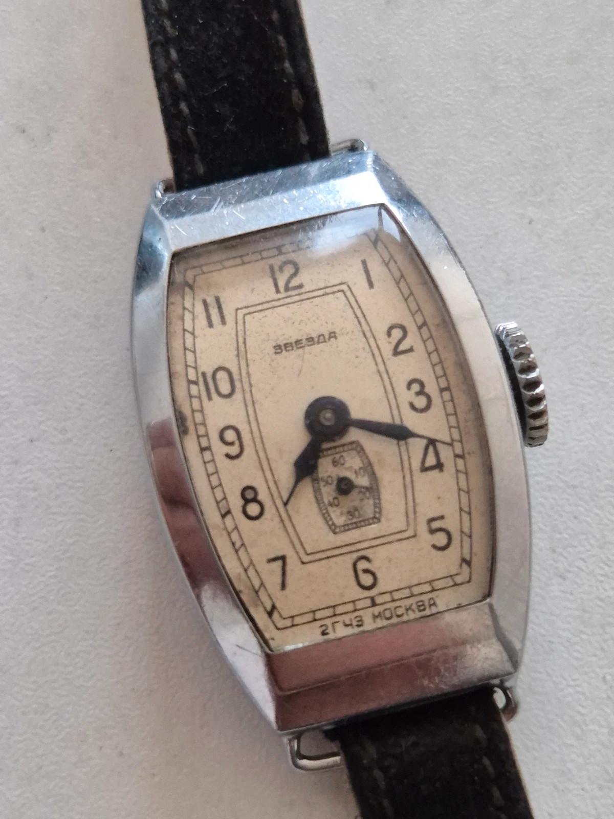 Montre vintage art deco zvezda cal.T18 – taille Jusqu'à 30 mm