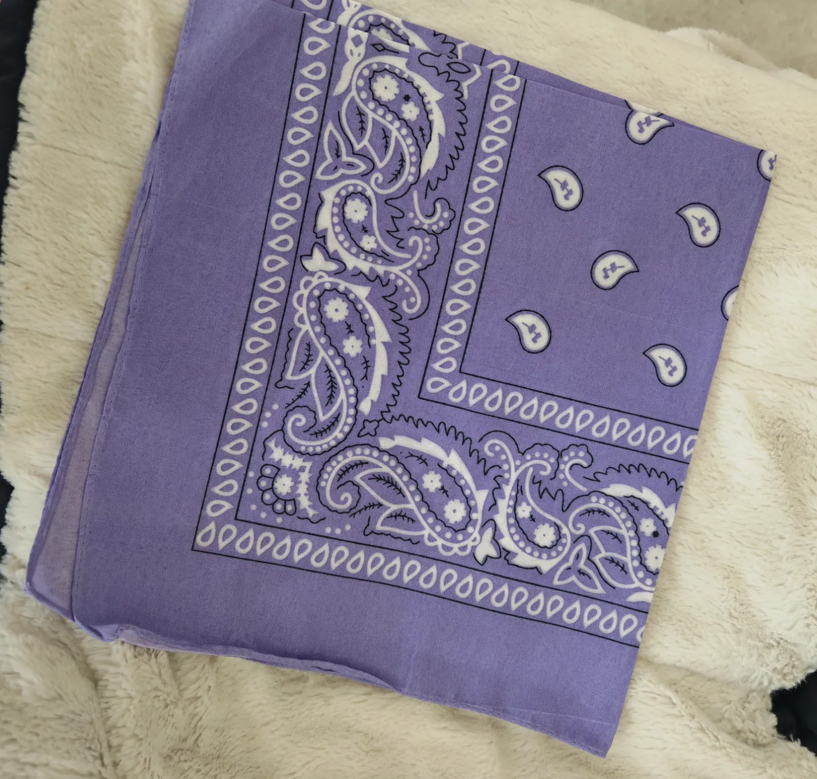 Set of Paisley Bandanas Blue White Purple – No Brand – taille Taille unique 3