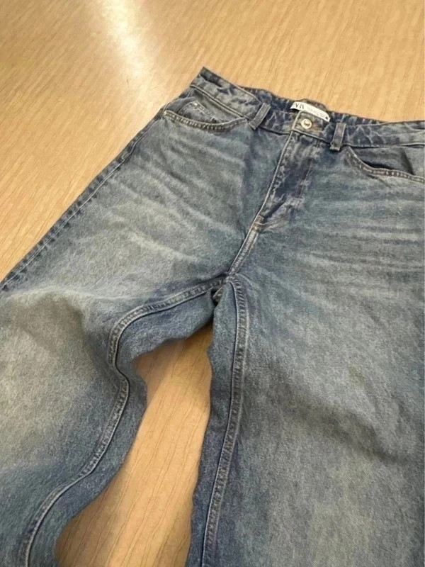 Jean Zara bleu effet délavé taille 38 – Zara – taille M / 38 / 10 3