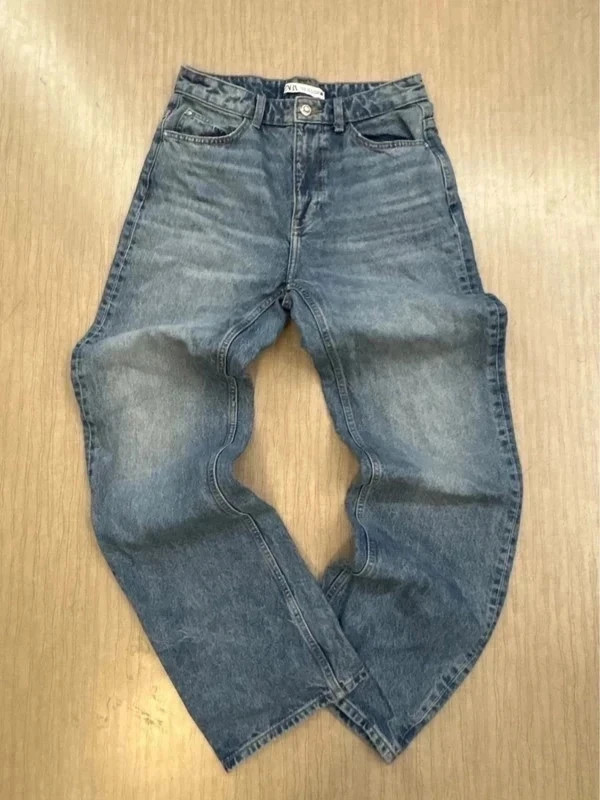 Jean Zara bleu effet délavé taille 38