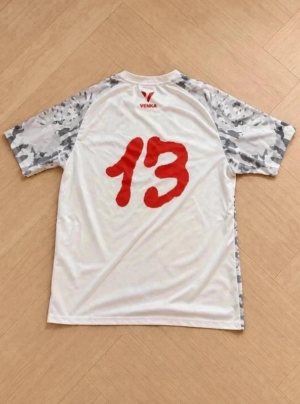 Maillot Marseille Vintage - Orange et blanc - Floqué 13 – Tendance – taille L 3