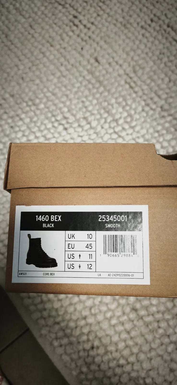 Bottines Dr. Martens 1460 noires en cuir – Dr. Martens – taille EU 45 5