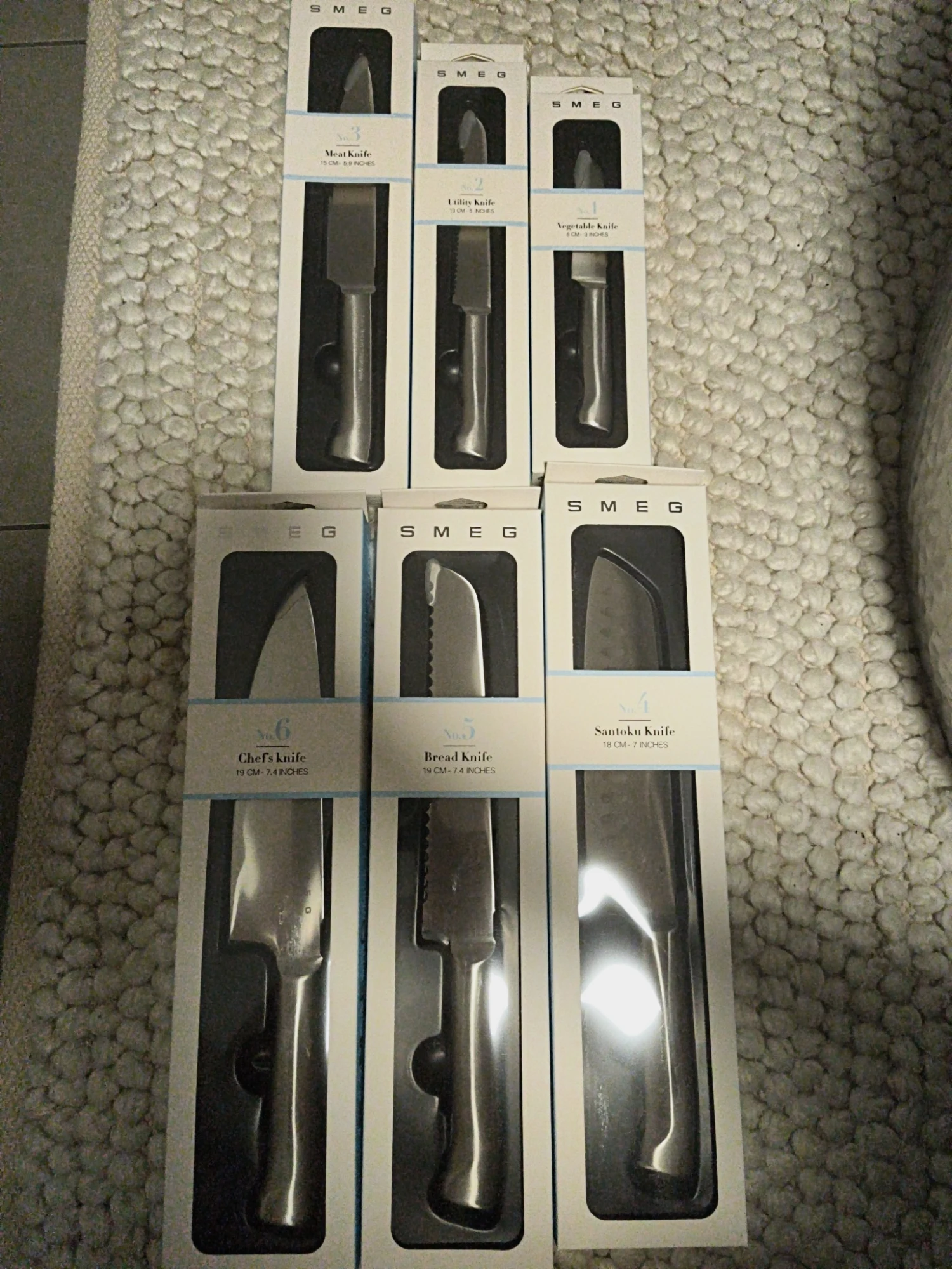 Lot de 6 couteaux de cuisine Smeg