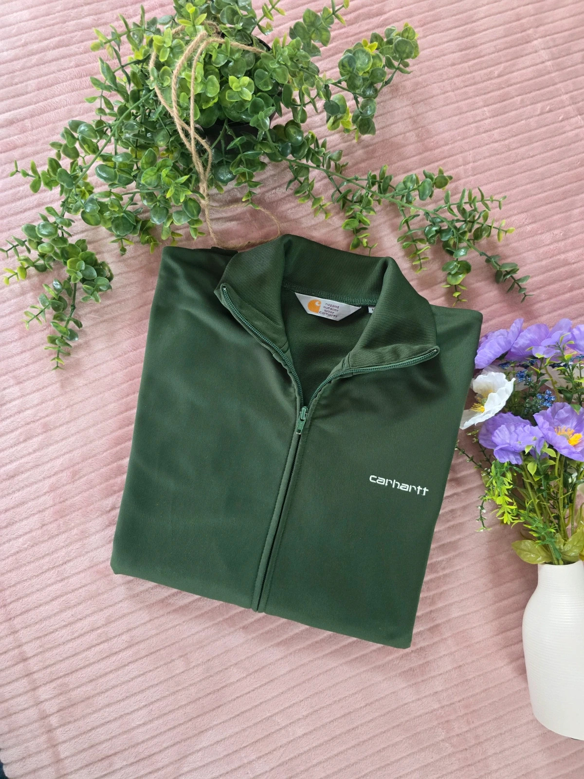 Veste de survêtement / Track jacket Carhartt WIP verte Taille M
