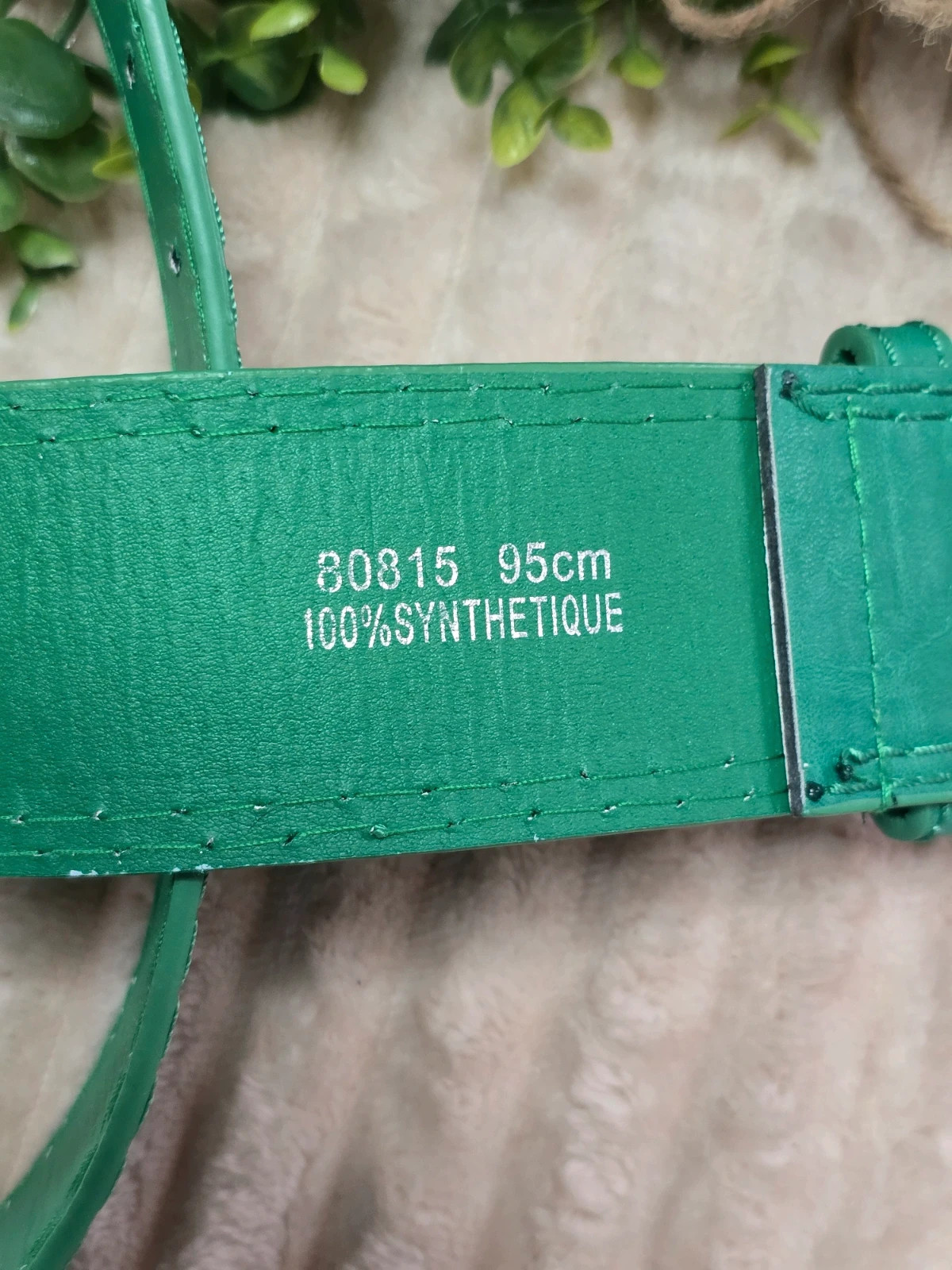 Ceinture large verte effet texturé Taille 95 cm – taille 95 cm 3