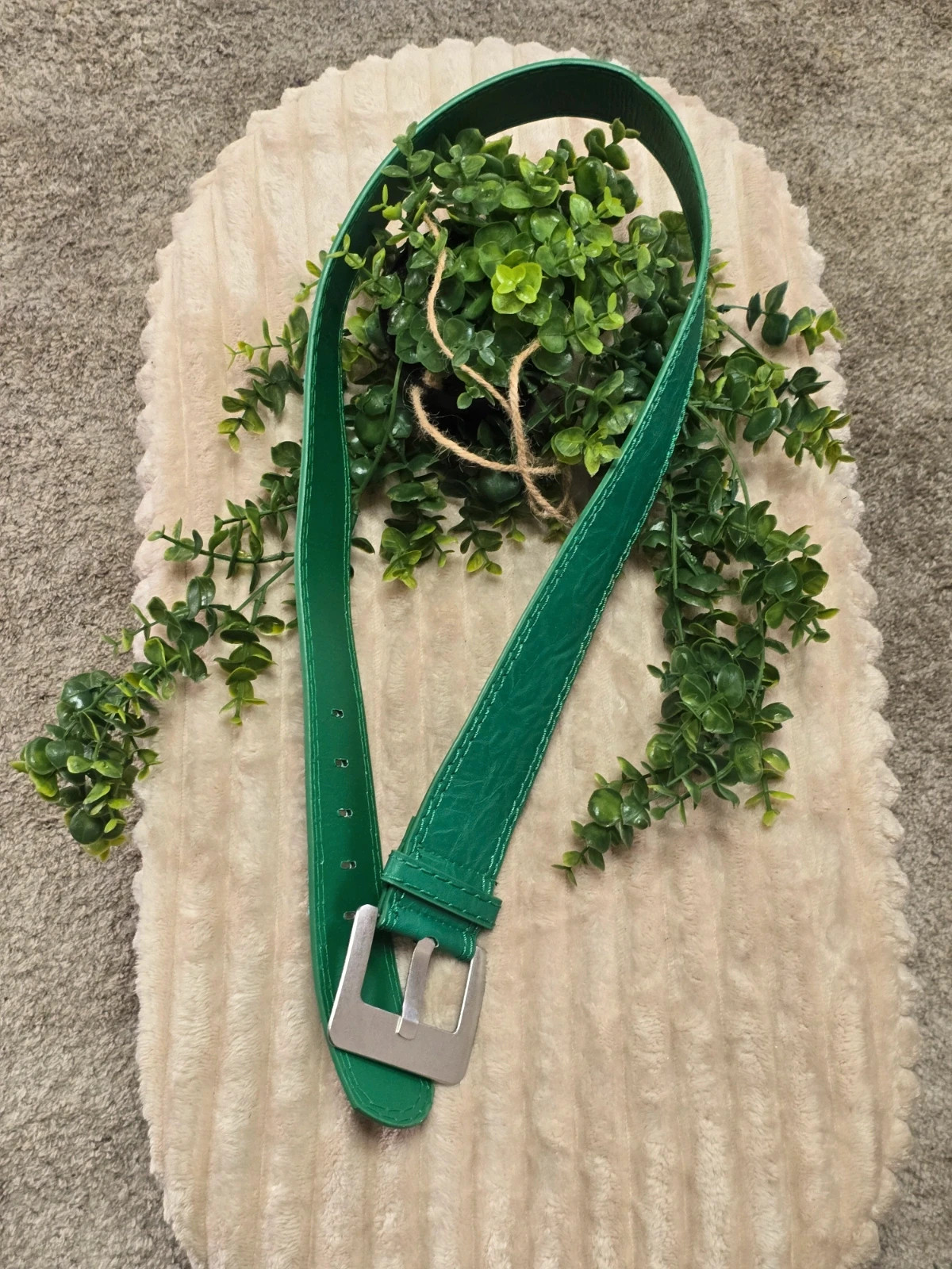 Ceinture large verte effet texturé Taille 95 cm – taille 95 cm 2