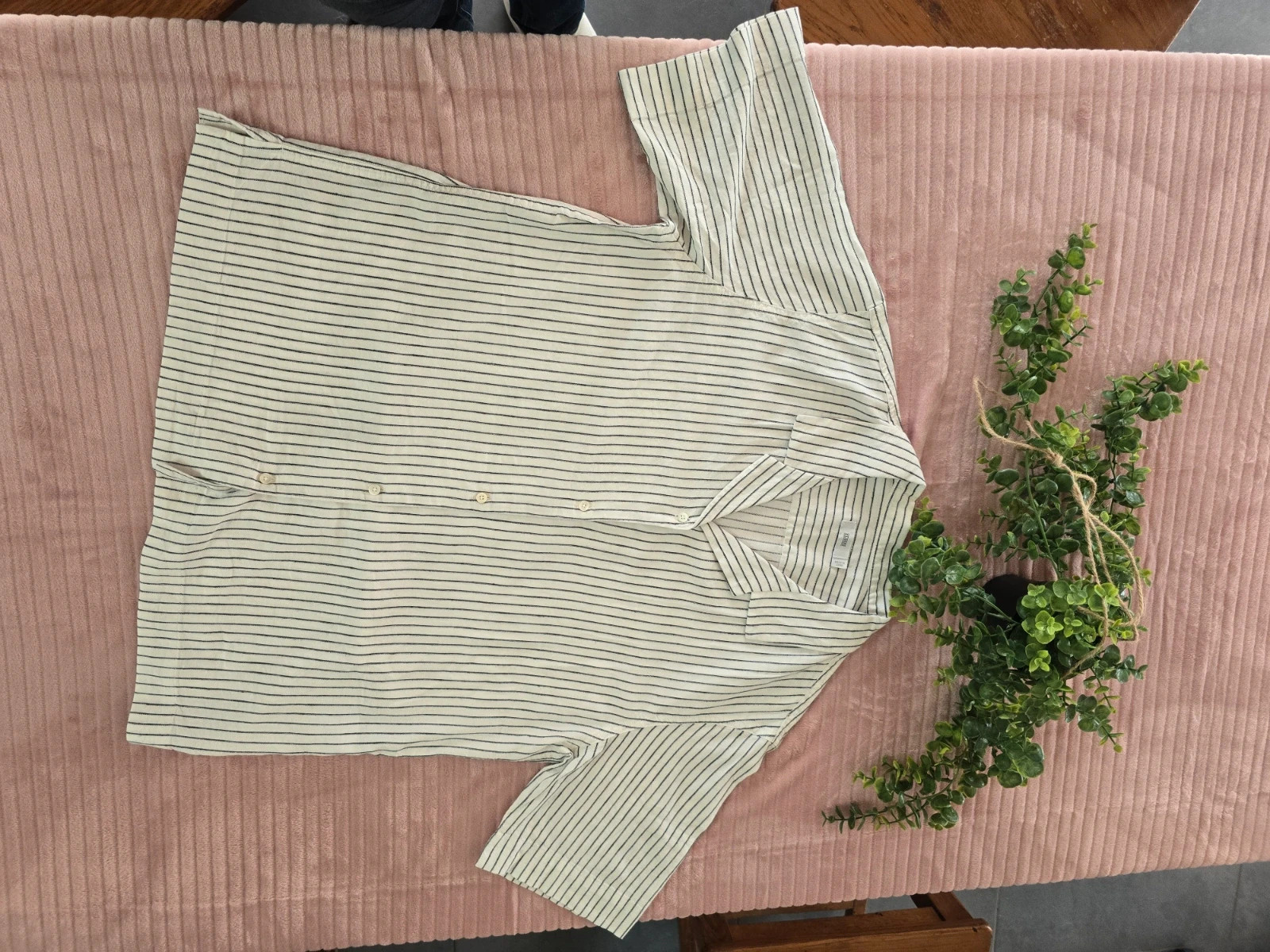 Chemise rayée Closed en lin mélangé style cubain taille M – Closed – taille M / 38 / 10 4
