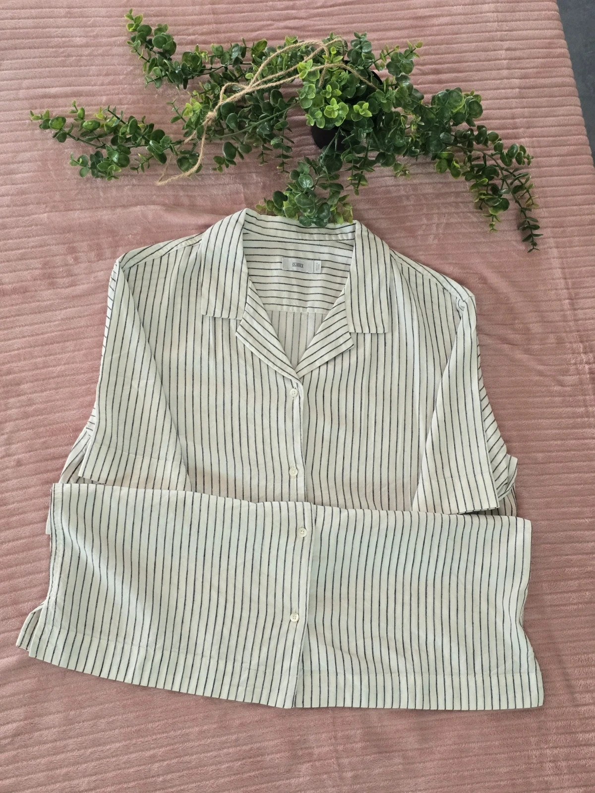 Chemise rayée Closed en lin mélangé style cubain taille M – Closed – taille M / 38 / 10 3