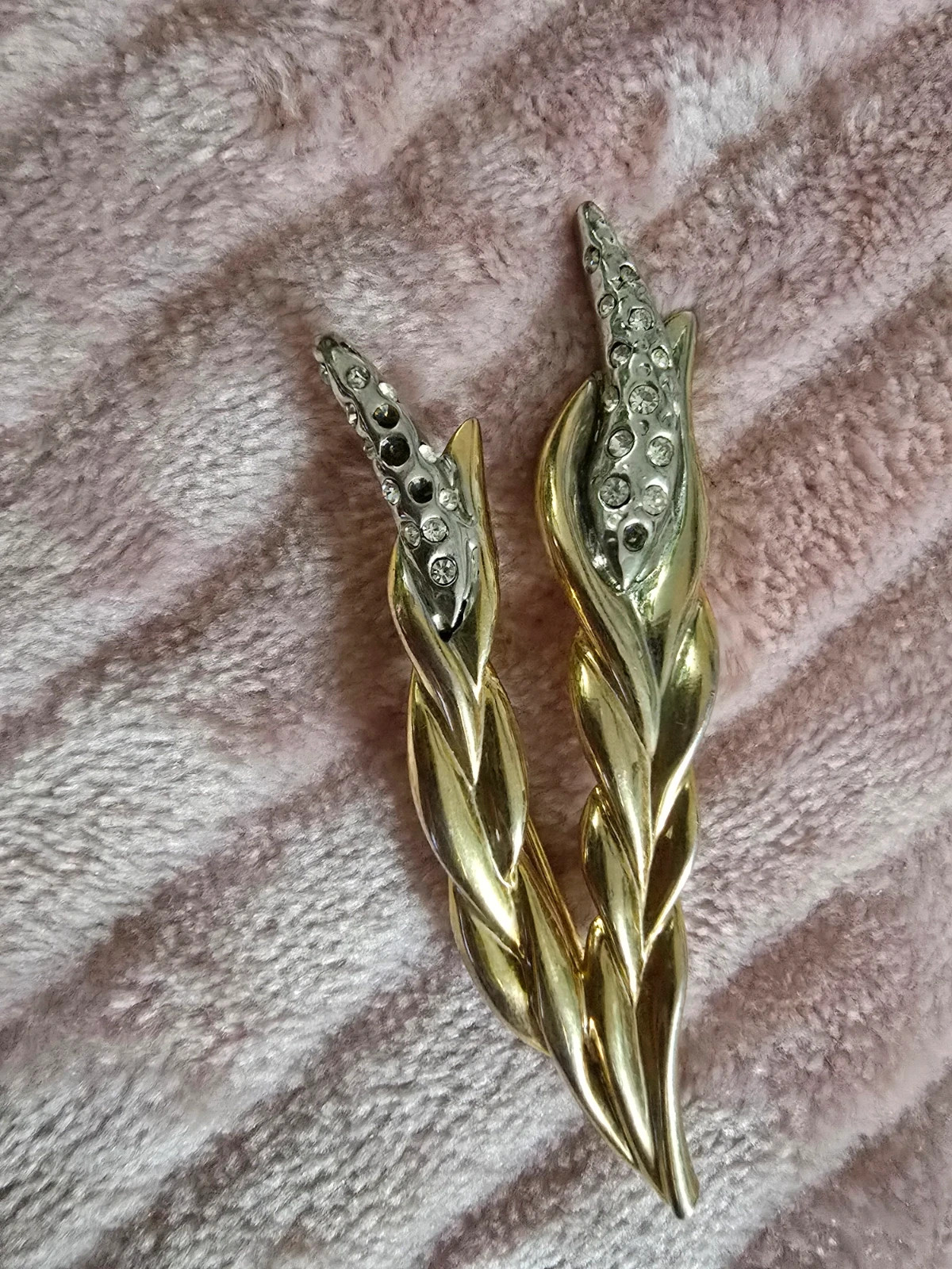Lot de 2 broches vintage dorées Strass & style rétro – Accessoires 3