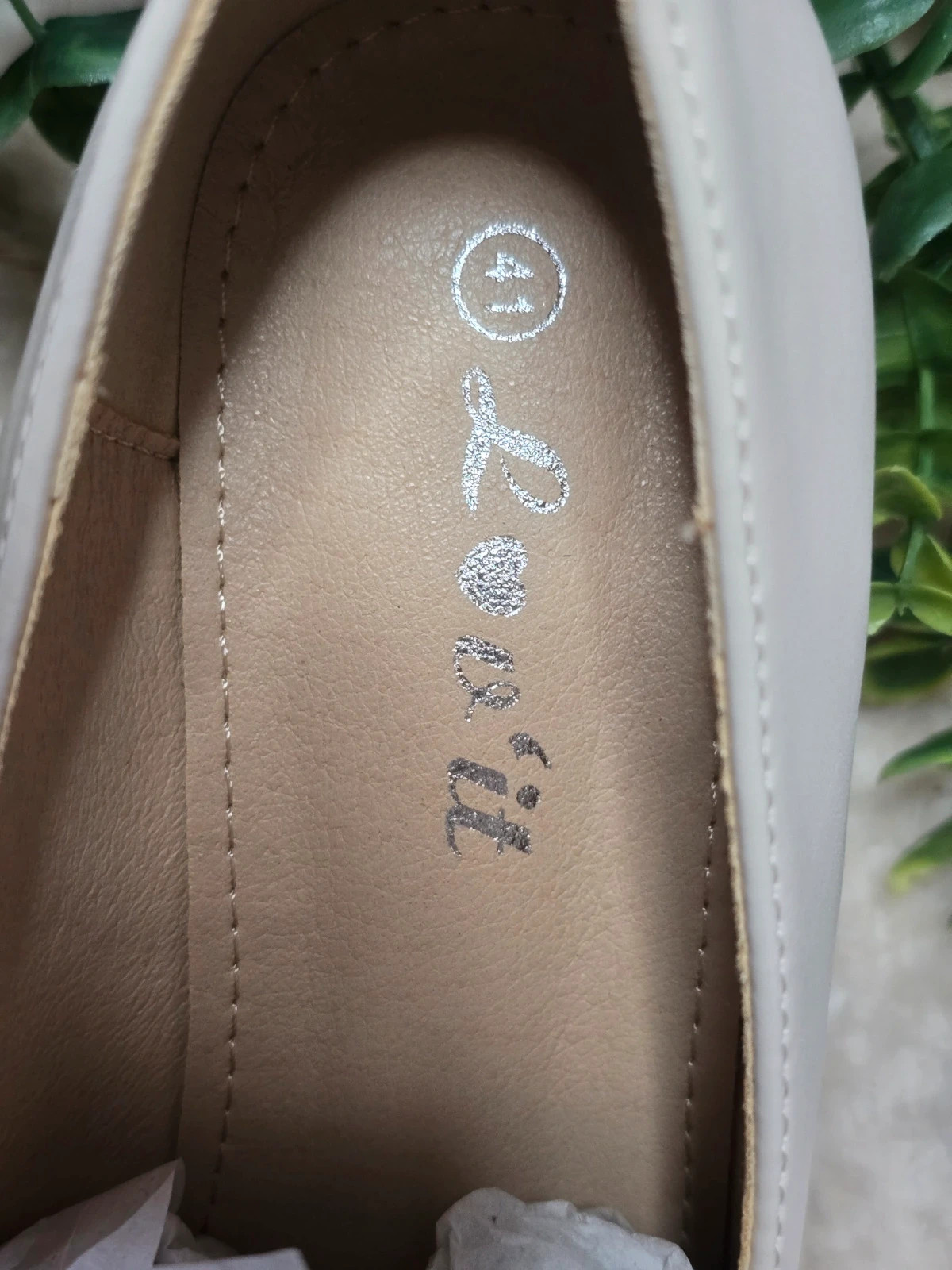 Mocassins à talons carrés Love it beige / crème Pointure 41 Neufs – Lov'it – taille 41 3