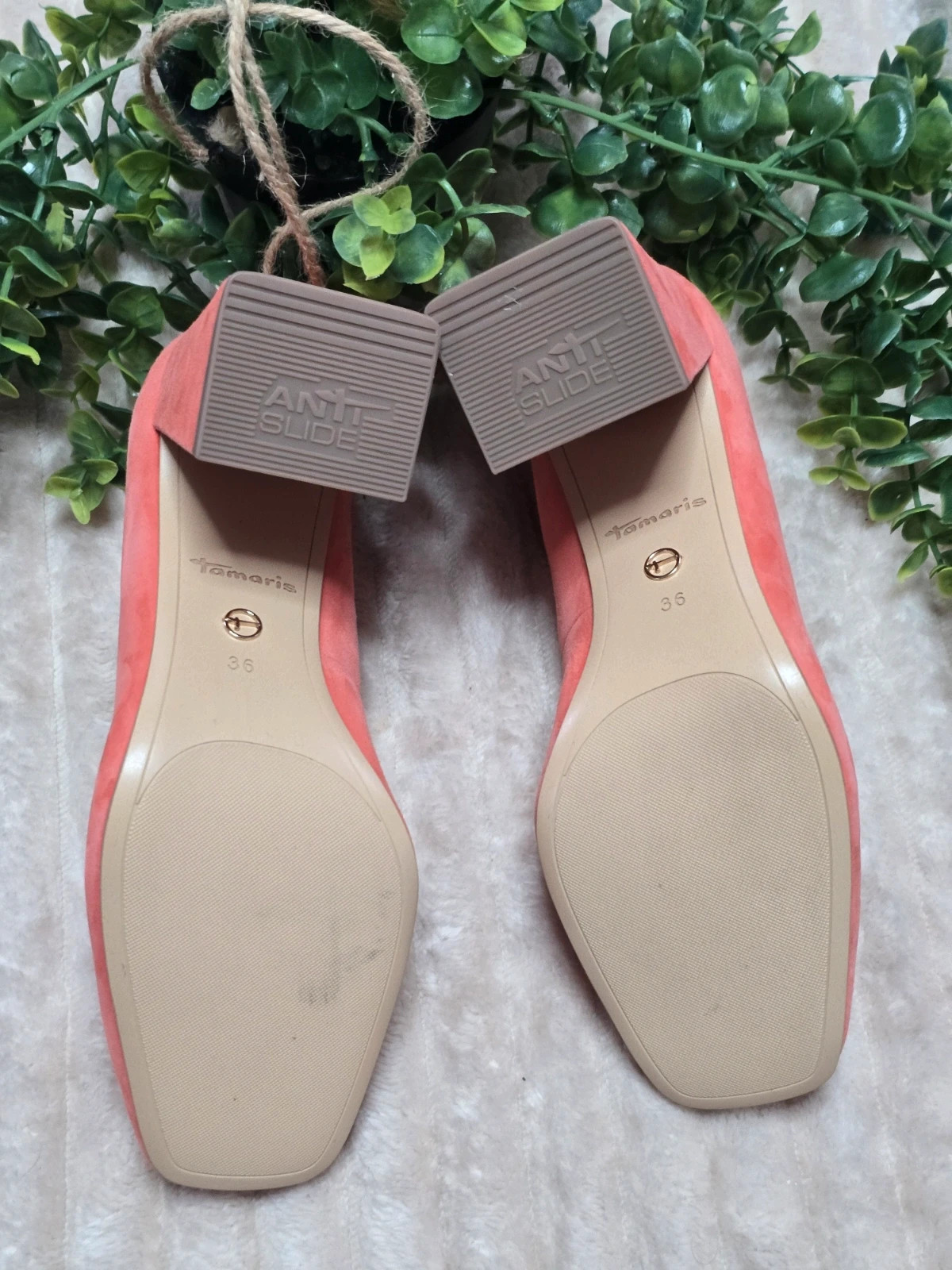 Mocassins à talons Tamaris corail en cuir et Textile Pointure 36 Neufs – Tamaris – taille 36 3