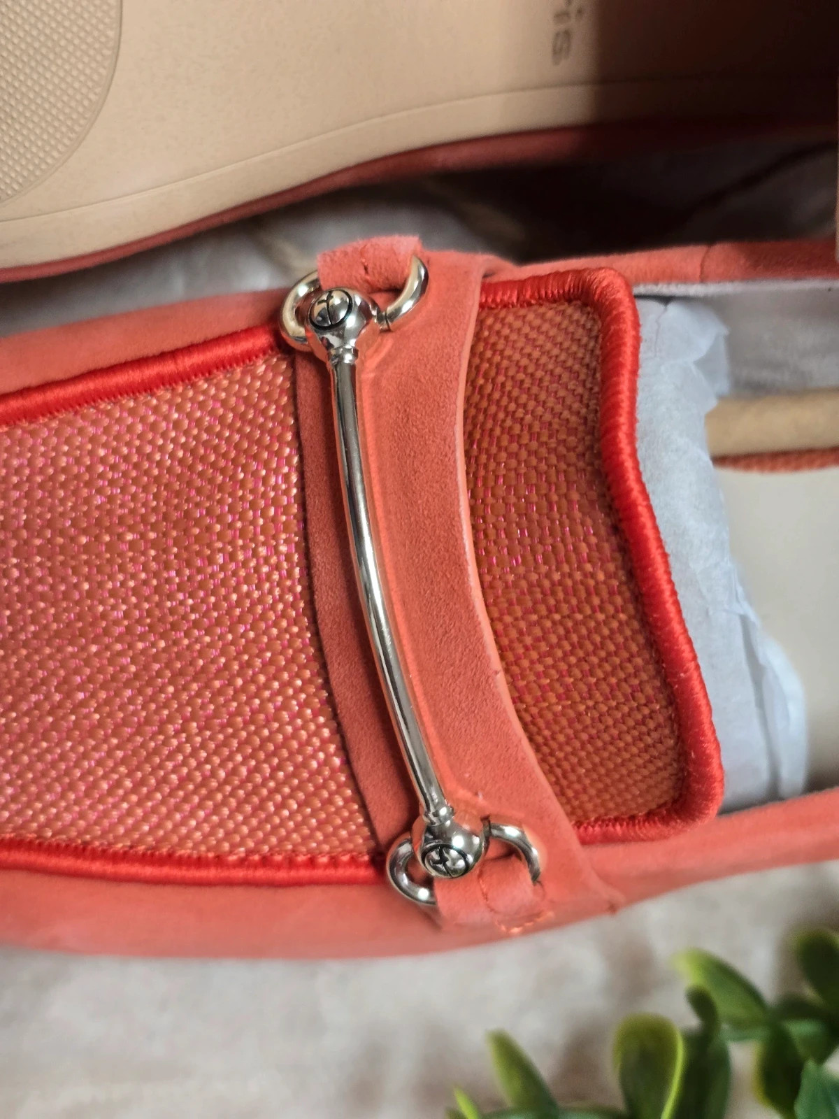 Mocassins à talons Tamaris corail en cuir et Textile Pointure 36 Neufs – Tamaris – taille 36 5