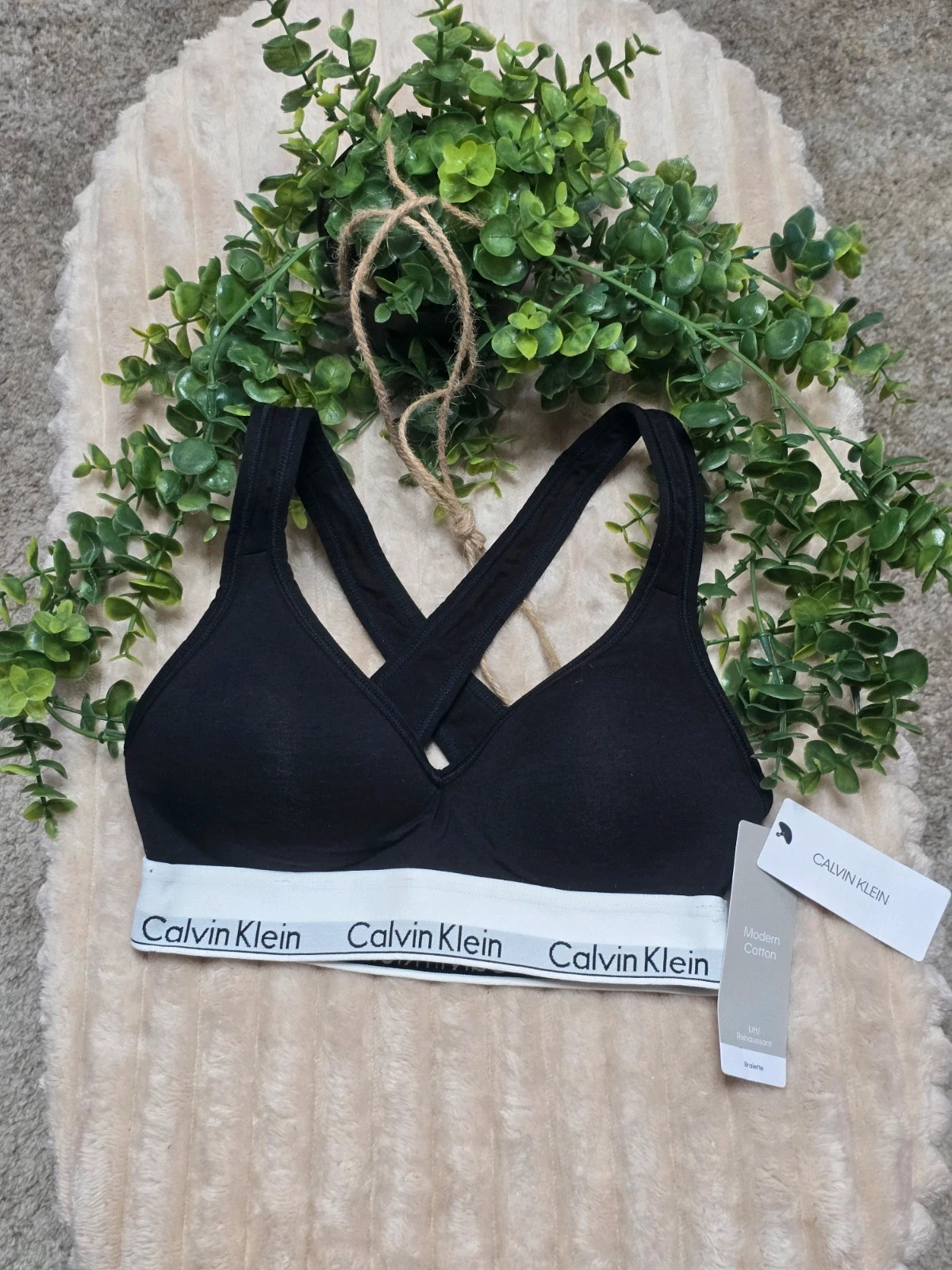 Brassière / Bralette Calvin Klein Modern Cotton Lift - Noire Taille XS Neuve avec étiquette