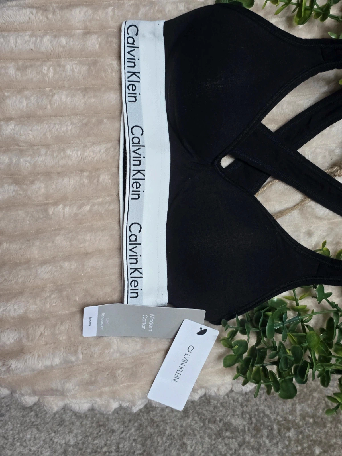 Brassière / Bralette Calvin Klein Modern Cotton Lift - Noire Taille XS Neuve avec étiquette – Calvin Klein – taille XS 4