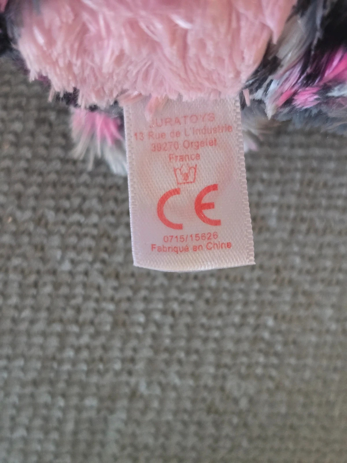 Peluche Ty Beanie Boos TASHA le Léopard Rose et Gris – Ty – taille 3 ans / 98 cm 3