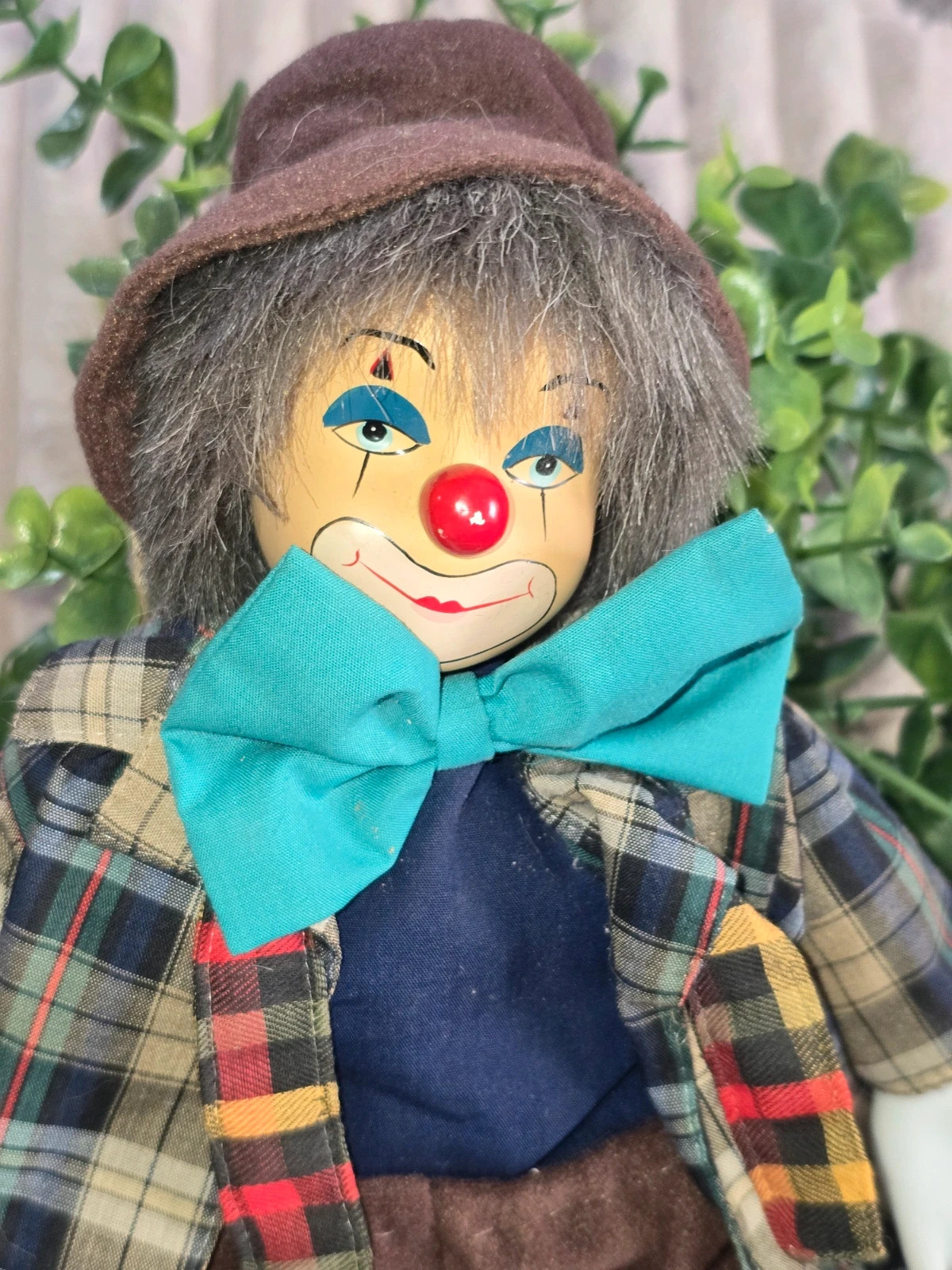 Poupée / Figurine Clown de Collection Tête et Mains en Porcelaine 2