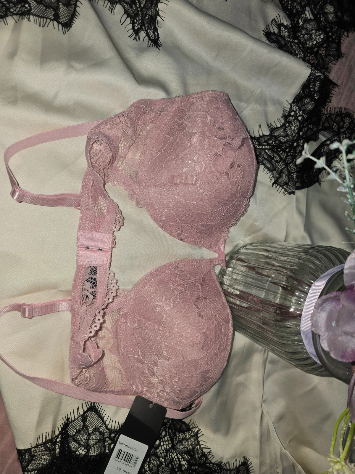 Soutien-gorge en dentelle rose poudré 90B Women by Audace Neuf avec étiquette – WOMAN – taille 90B 2