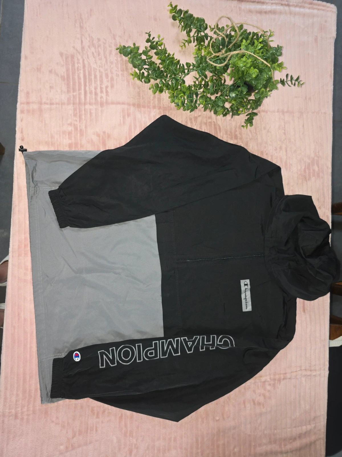 Coupe-vent / Veste légère à capuche Champion Bicolore – Champion – taille XL 2
