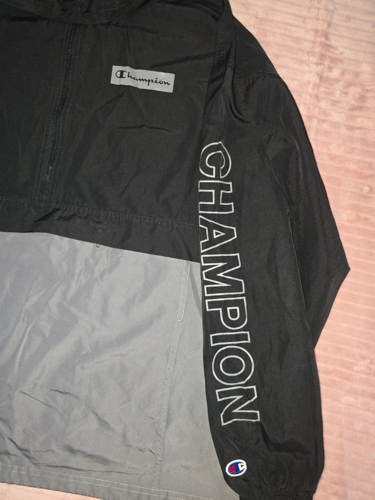 Coupe-vent / Veste légère à capuche Champion Bicolore – Champion – taille XL 4