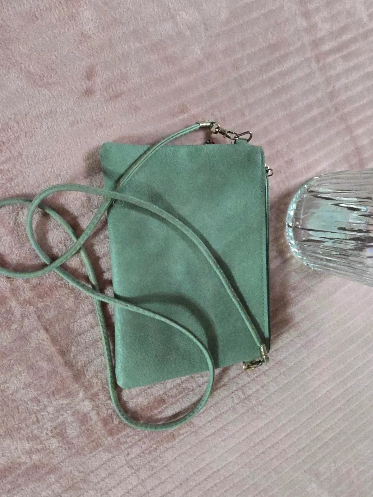 Pochette sac bandoulière vert d'eau style bohème ethnic chic – Accessories 3