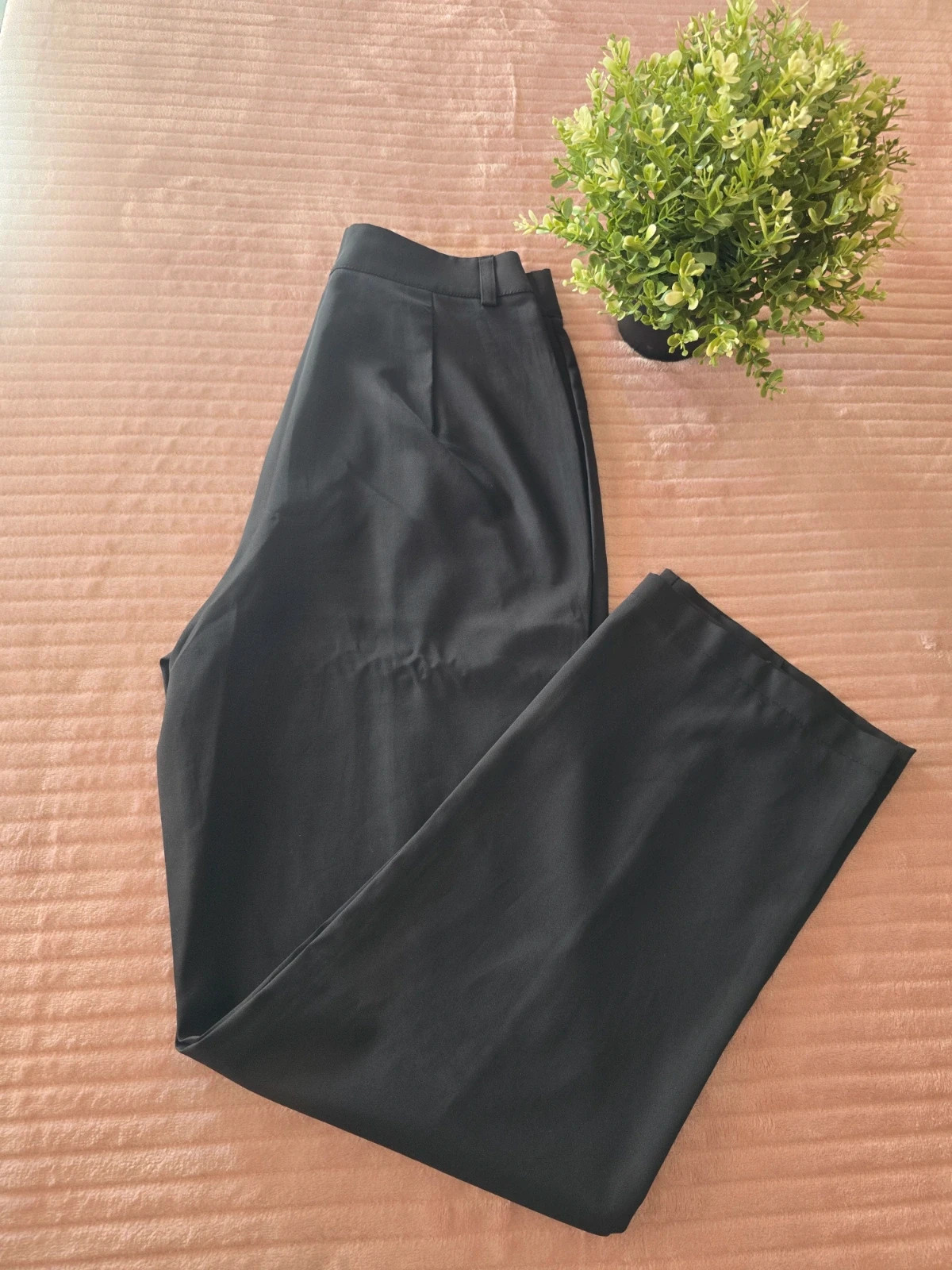 Pantalon de tailleur fluide noir Taille XXS