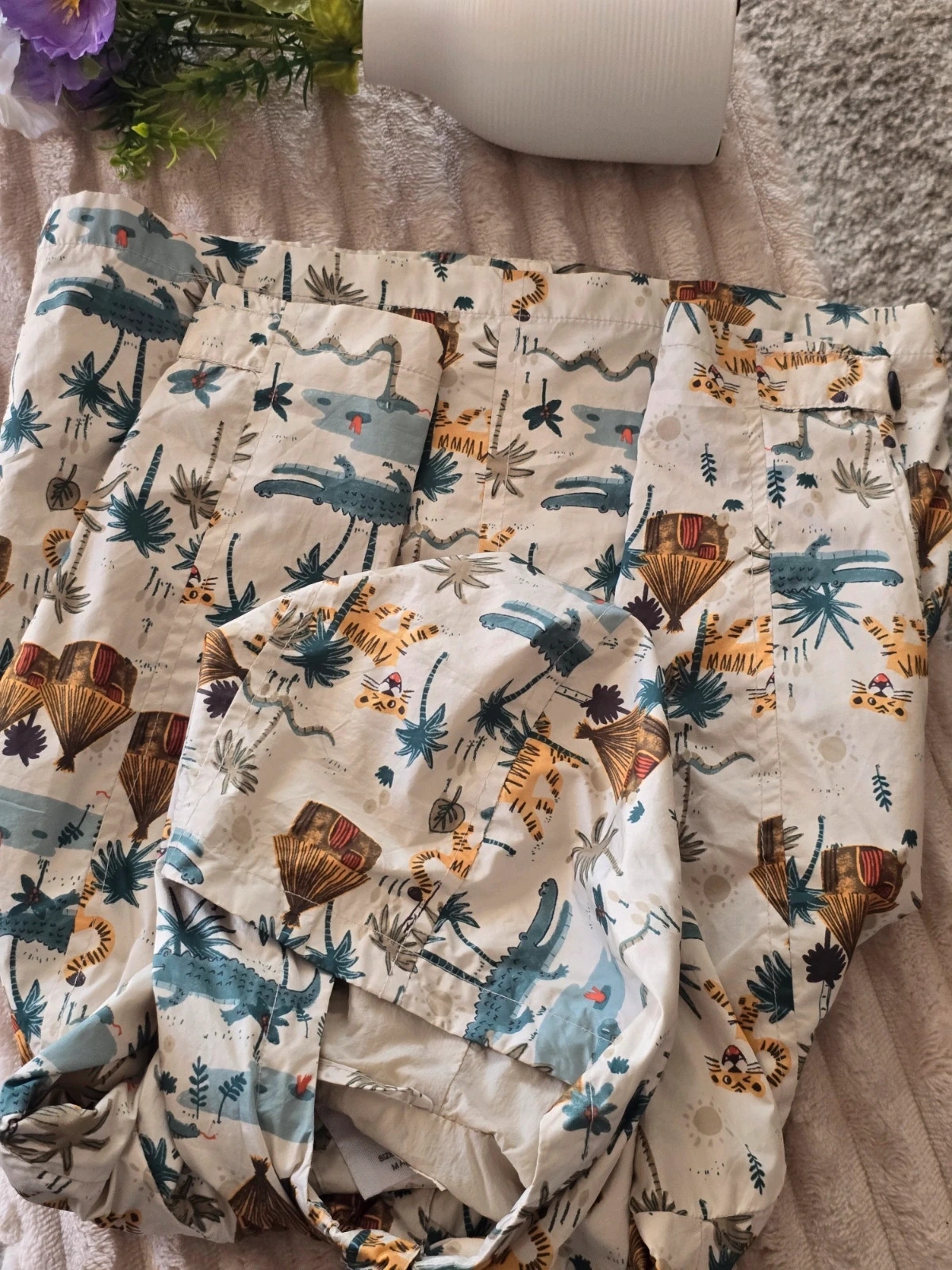 Veste / Coupe-vent à capuche Zara Baby motif jungle 2/3 ans 98 cm – Zara – taille 24-36 mois / 92 cm 5